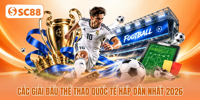 Các giải đấu thể thao quốc tế hấp dẫn nhất 2026